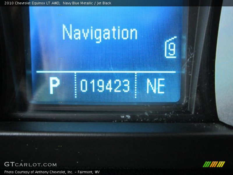 Navy Blue Metallic / Jet Black 2010 Chevrolet Equinox LT AWD