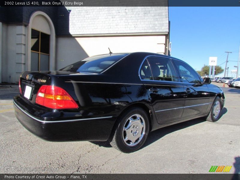 Black Onyx / Ecru Beige 2002 Lexus LS 430