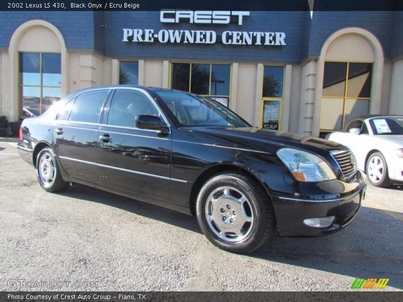 Black Onyx / Ecru Beige 2002 Lexus LS 430