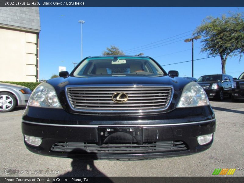 Black Onyx / Ecru Beige 2002 Lexus LS 430