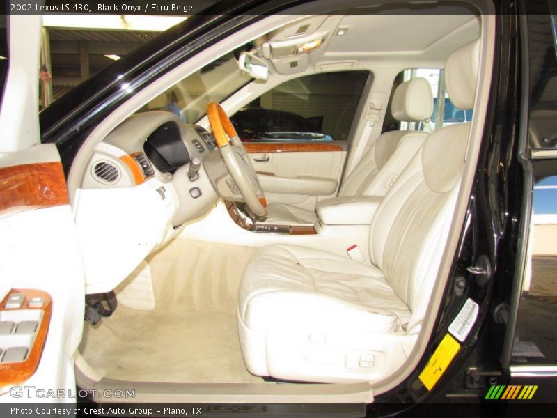 Black Onyx / Ecru Beige 2002 Lexus LS 430