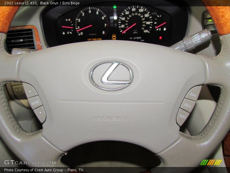 Black Onyx / Ecru Beige 2002 Lexus LS 430