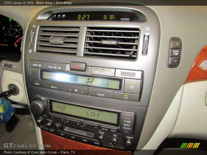 Black Onyx / Ecru Beige 2002 Lexus LS 430