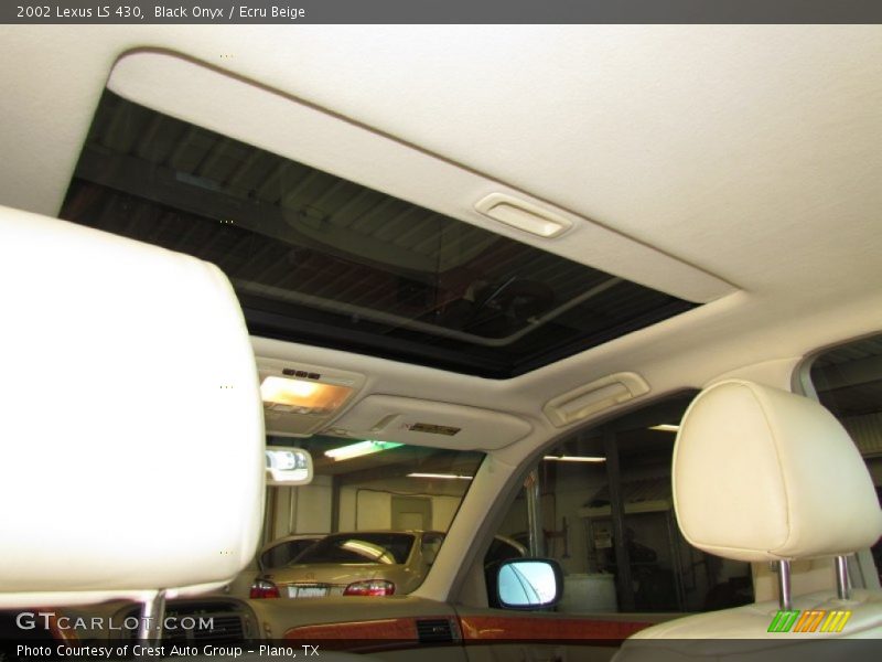 Black Onyx / Ecru Beige 2002 Lexus LS 430