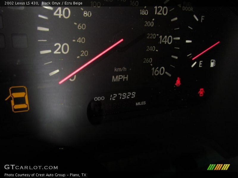 Black Onyx / Ecru Beige 2002 Lexus LS 430