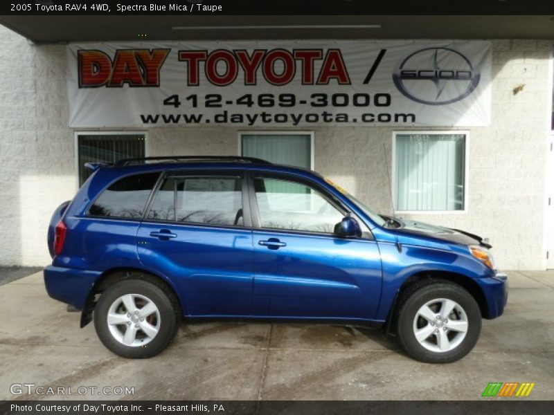 Spectra Blue Mica / Taupe 2005 Toyota RAV4 4WD