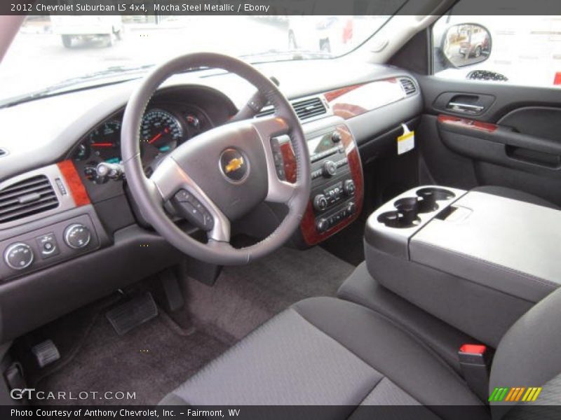 Ebony Interior - 2012 Suburban LS 4x4 