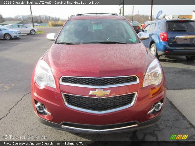 Cardinal Red Metallic / Jet Black 2012 Chevrolet Equinox LTZ AWD