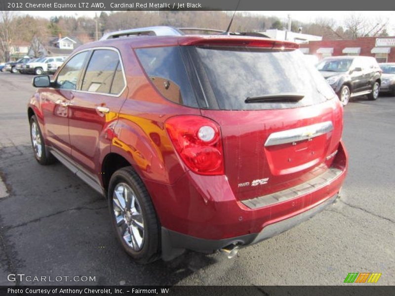 Cardinal Red Metallic / Jet Black 2012 Chevrolet Equinox LTZ AWD