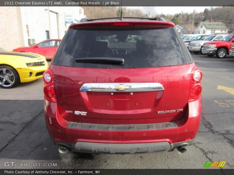 Cardinal Red Metallic / Jet Black 2012 Chevrolet Equinox LTZ AWD
