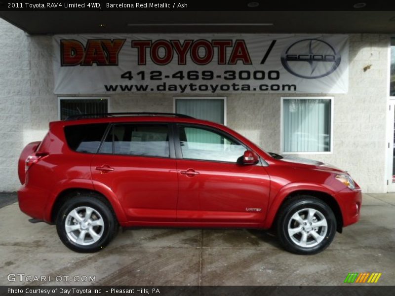 Barcelona Red Metallic / Ash 2011 Toyota RAV4 Limited 4WD