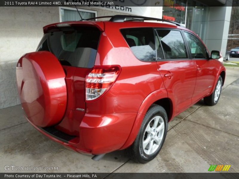 Barcelona Red Metallic / Ash 2011 Toyota RAV4 Limited 4WD