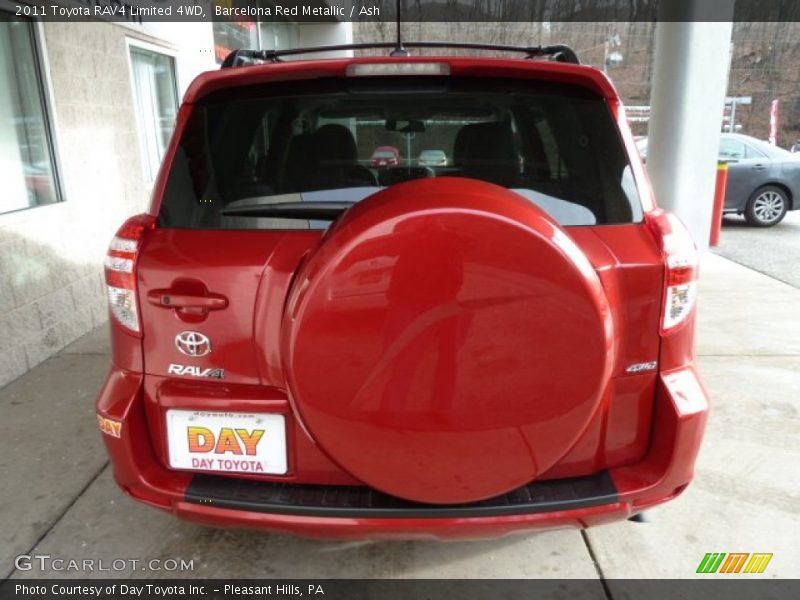Barcelona Red Metallic / Ash 2011 Toyota RAV4 Limited 4WD