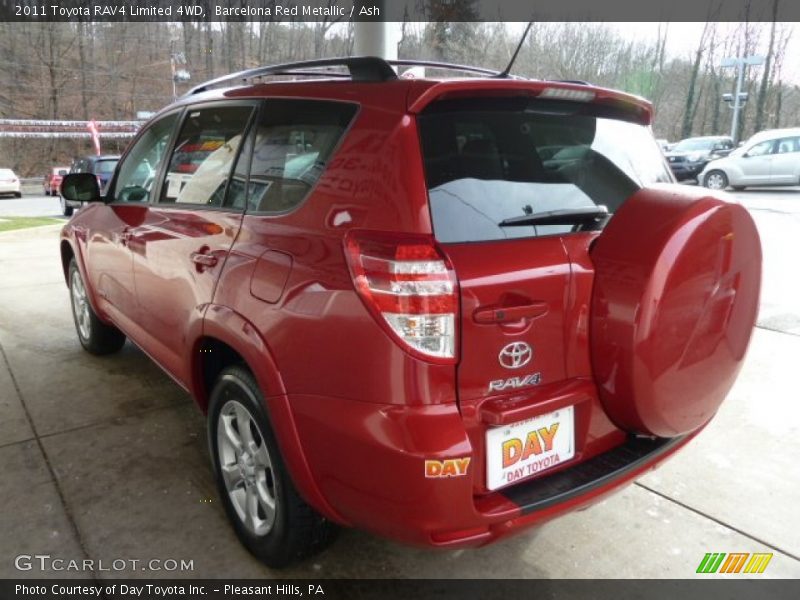 Barcelona Red Metallic / Ash 2011 Toyota RAV4 Limited 4WD