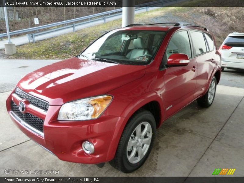 Barcelona Red Metallic / Ash 2011 Toyota RAV4 Limited 4WD
