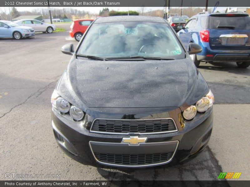 Black / Jet Black/Dark Titanium 2012 Chevrolet Sonic LS Hatch