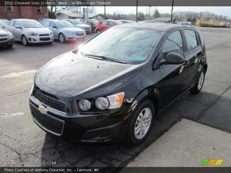 Black / Jet Black/Dark Titanium 2012 Chevrolet Sonic LS Hatch