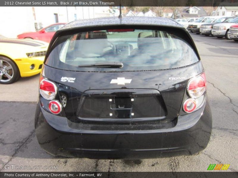 Black / Jet Black/Dark Titanium 2012 Chevrolet Sonic LS Hatch