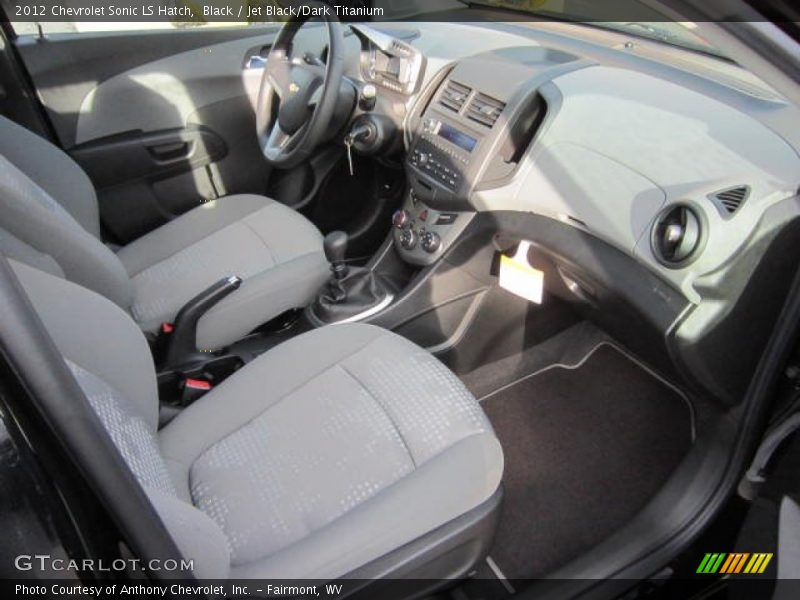  2012 Sonic LS Hatch Jet Black/Dark Titanium Interior