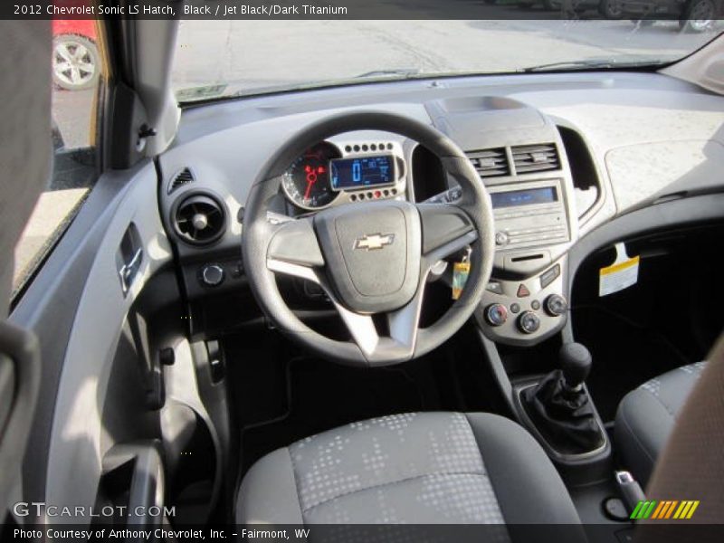 Black / Jet Black/Dark Titanium 2012 Chevrolet Sonic LS Hatch