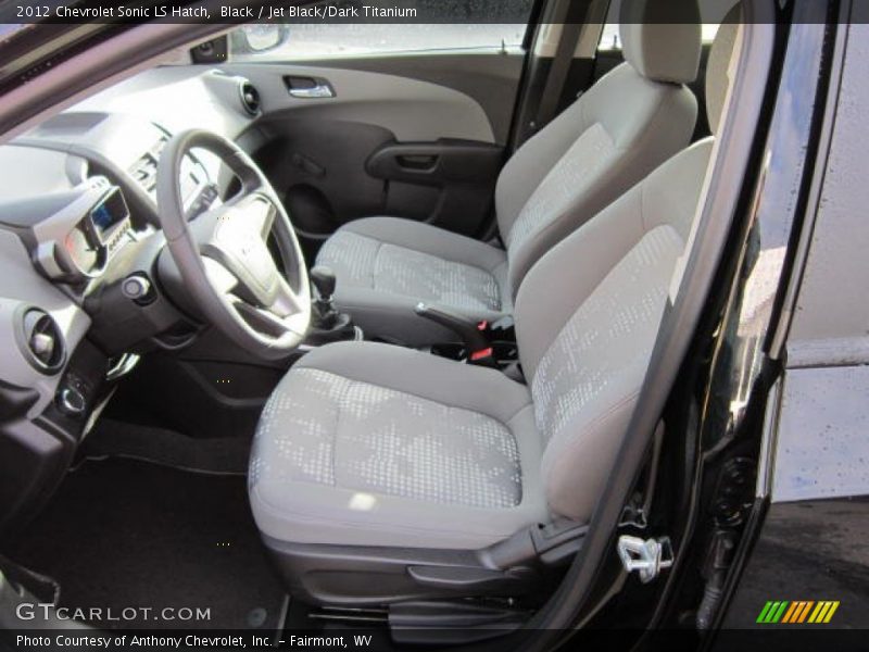  2012 Sonic LS Hatch Jet Black/Dark Titanium Interior