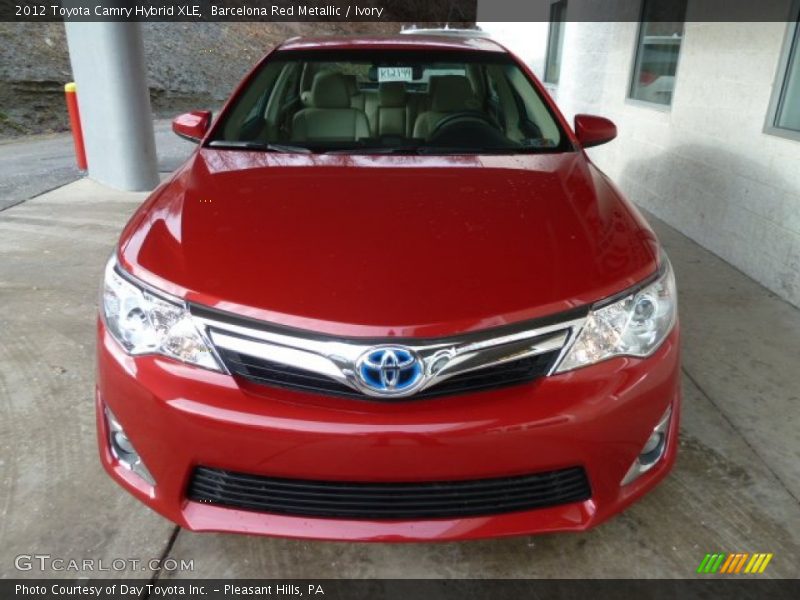 Barcelona Red Metallic / Ivory 2012 Toyota Camry Hybrid XLE