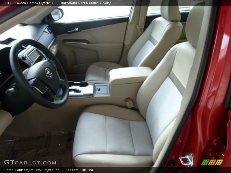 Barcelona Red Metallic / Ivory 2012 Toyota Camry Hybrid XLE