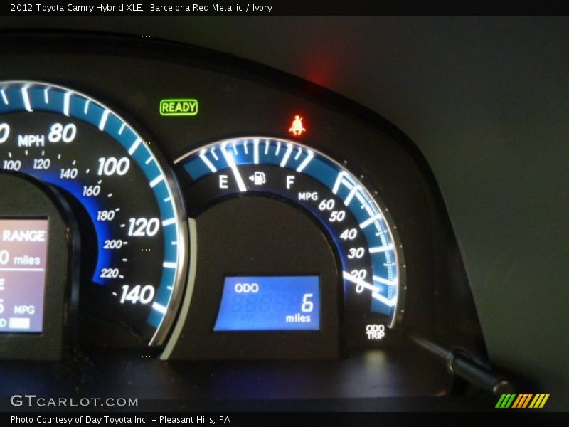 Barcelona Red Metallic / Ivory 2012 Toyota Camry Hybrid XLE