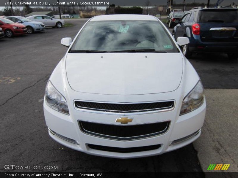 Summit White / Cocoa/Cashmere 2012 Chevrolet Malibu LT