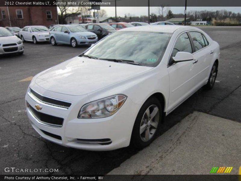 Summit White / Cocoa/Cashmere 2012 Chevrolet Malibu LT