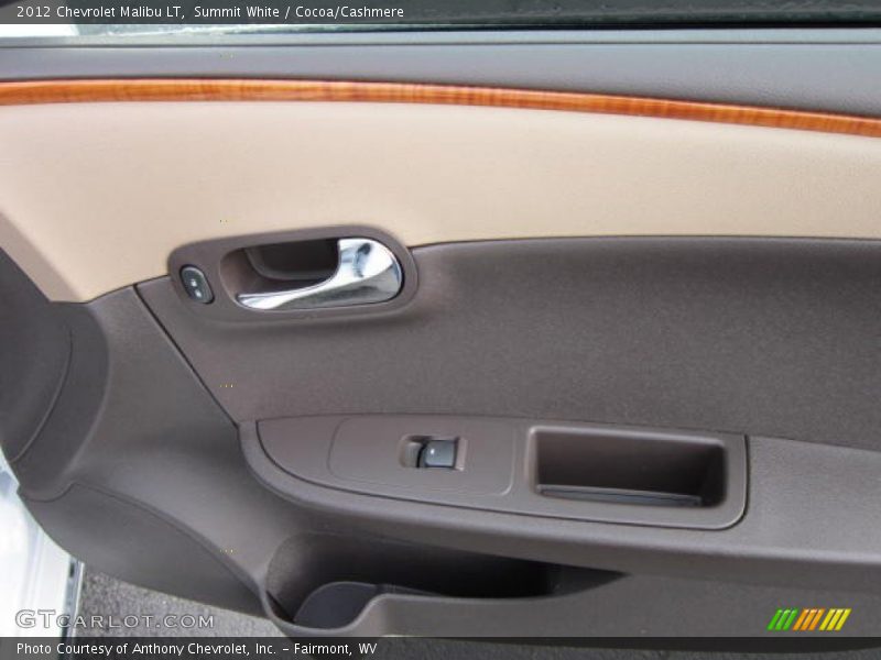 Summit White / Cocoa/Cashmere 2012 Chevrolet Malibu LT