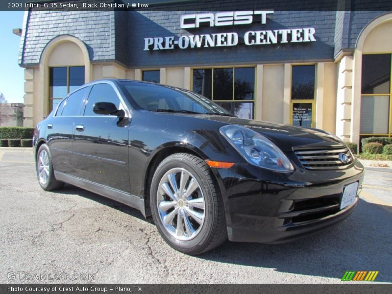 Black Obsidian / Willow 2003 Infiniti G 35 Sedan