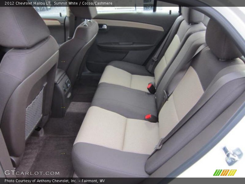 Summit White / Cocoa/Cashmere 2012 Chevrolet Malibu LT