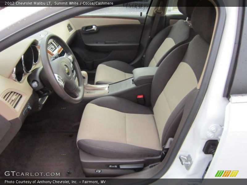 Summit White / Cocoa/Cashmere 2012 Chevrolet Malibu LT