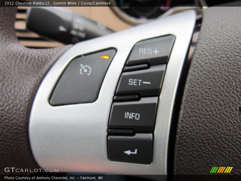 Summit White / Cocoa/Cashmere 2012 Chevrolet Malibu LT
