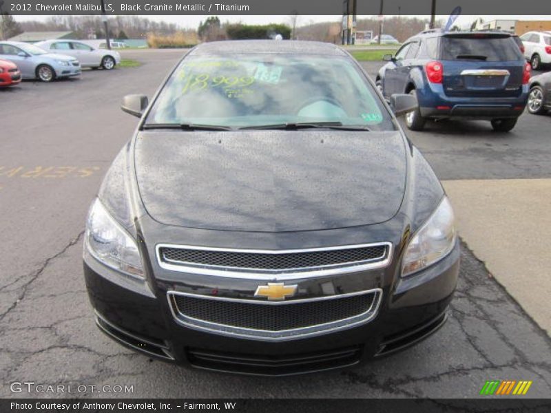 Black Granite Metallic / Titanium 2012 Chevrolet Malibu LS