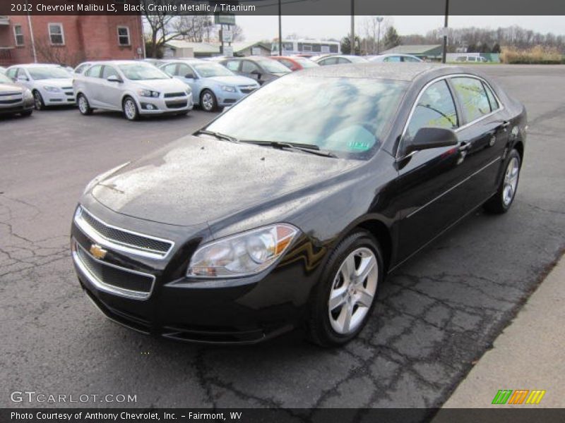 Black Granite Metallic / Titanium 2012 Chevrolet Malibu LS