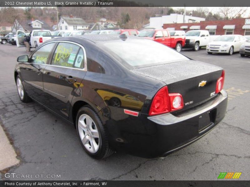 Black Granite Metallic / Titanium 2012 Chevrolet Malibu LS