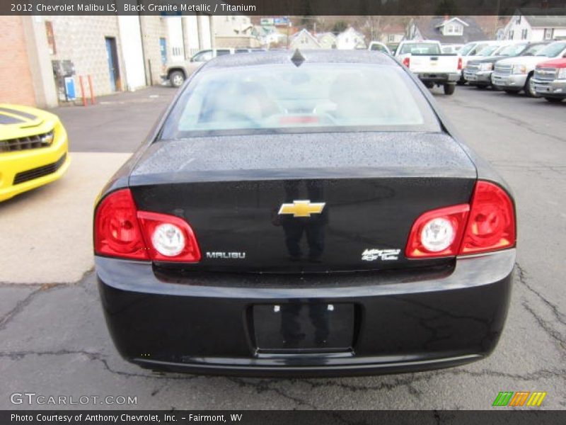 Black Granite Metallic / Titanium 2012 Chevrolet Malibu LS