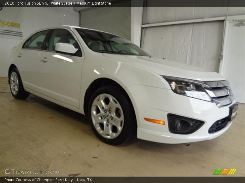 White Suede / Medium Light Stone 2010 Ford Fusion SE V6