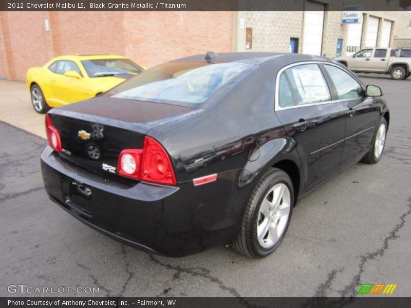 Black Granite Metallic / Titanium 2012 Chevrolet Malibu LS