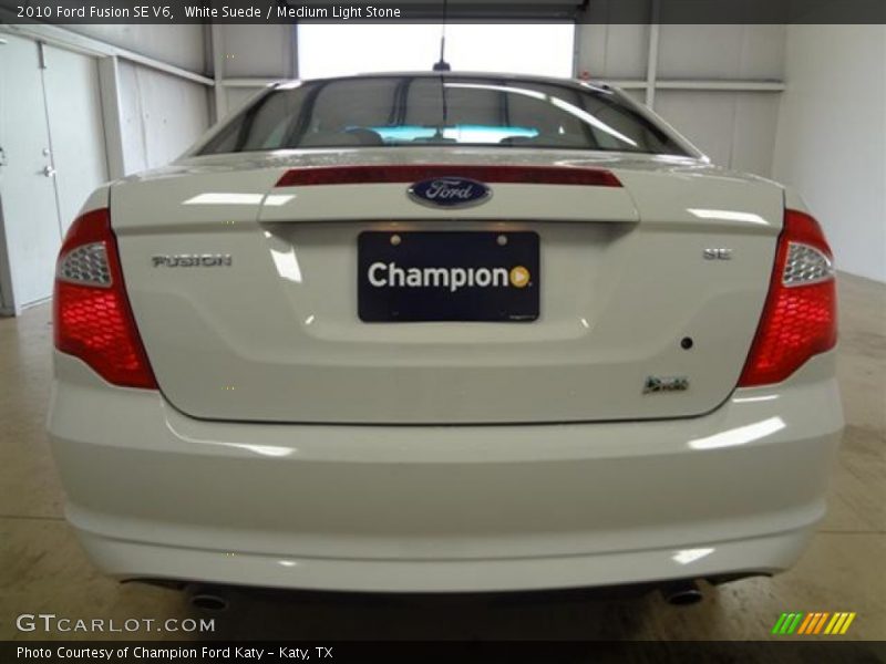 White Suede / Medium Light Stone 2010 Ford Fusion SE V6