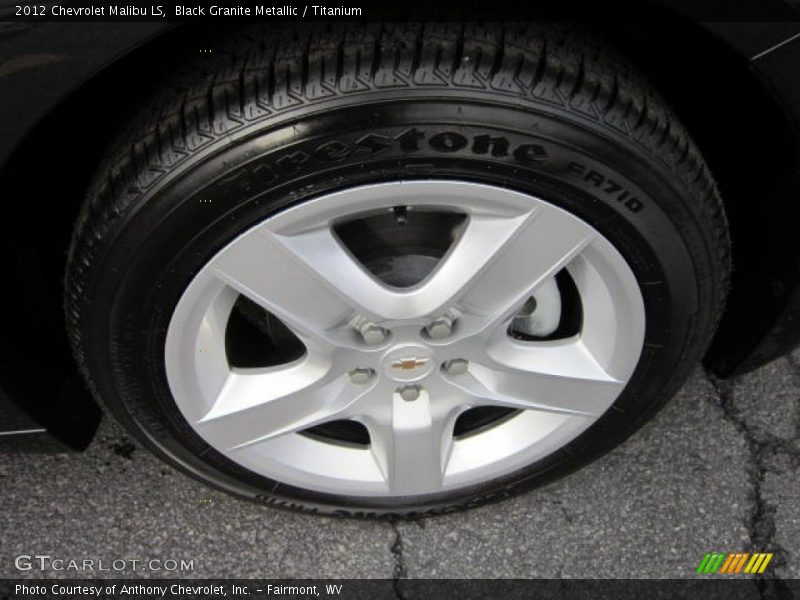 Black Granite Metallic / Titanium 2012 Chevrolet Malibu LS