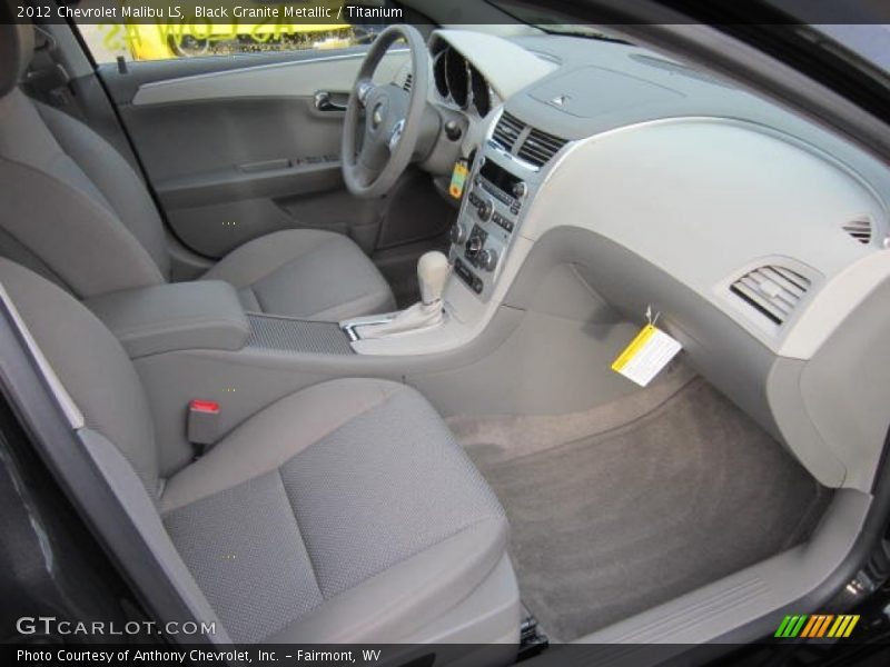 Black Granite Metallic / Titanium 2012 Chevrolet Malibu LS