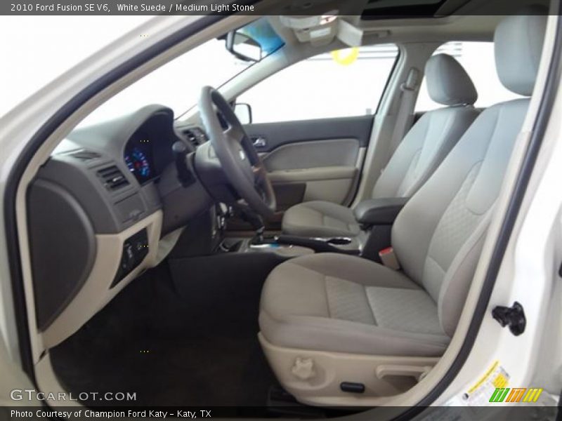 White Suede / Medium Light Stone 2010 Ford Fusion SE V6