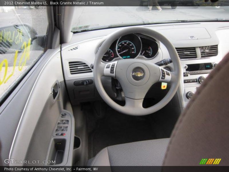 Black Granite Metallic / Titanium 2012 Chevrolet Malibu LS