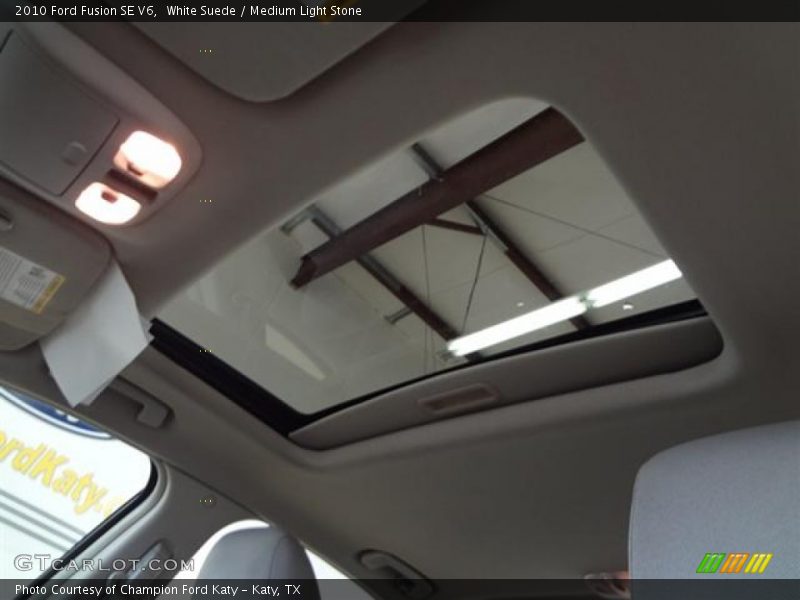 White Suede / Medium Light Stone 2010 Ford Fusion SE V6