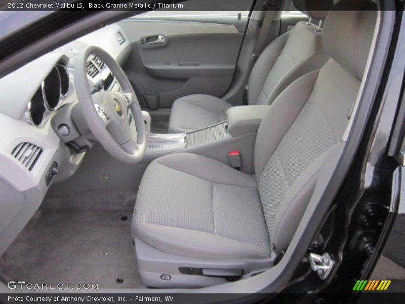 Black Granite Metallic / Titanium 2012 Chevrolet Malibu LS