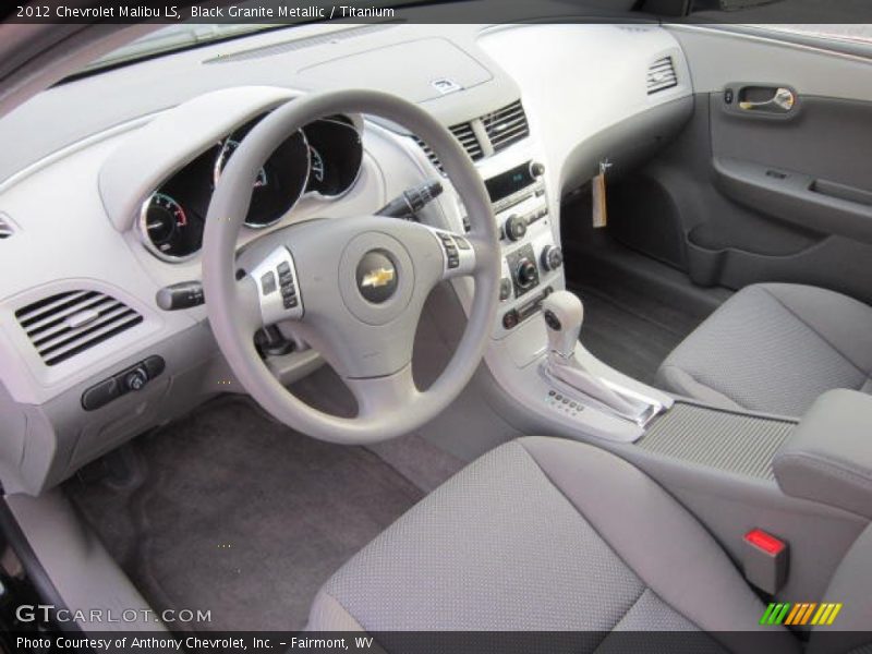 Black Granite Metallic / Titanium 2012 Chevrolet Malibu LS