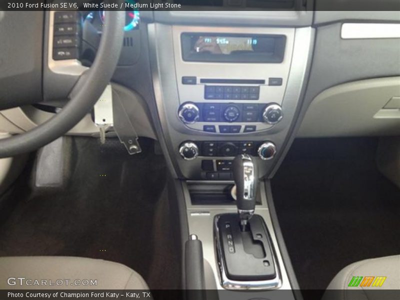 White Suede / Medium Light Stone 2010 Ford Fusion SE V6